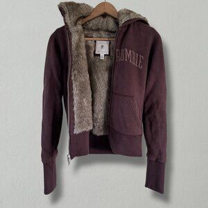Vintage Y2K Abercrombie & Fitch Fur Lined Sweatshirt
